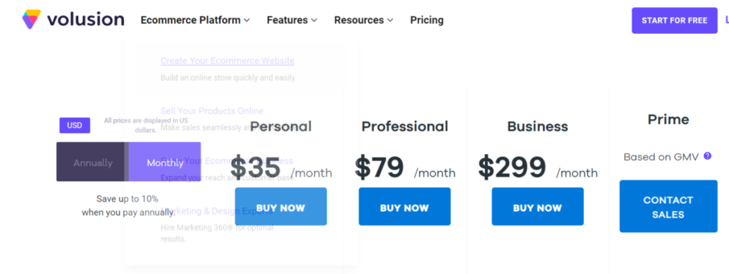 What are Pricing tiers for these two eCommerce Platforms (WooCommerce Vs Volusion)?